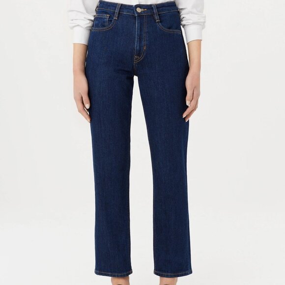 Women's Cyndi Straight Fit Jean in Dark Wash by Frank and Oak, size 29 - Picture 5 of 6